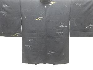 大正ロマン　抽象模様織り出し一つ紋羽織